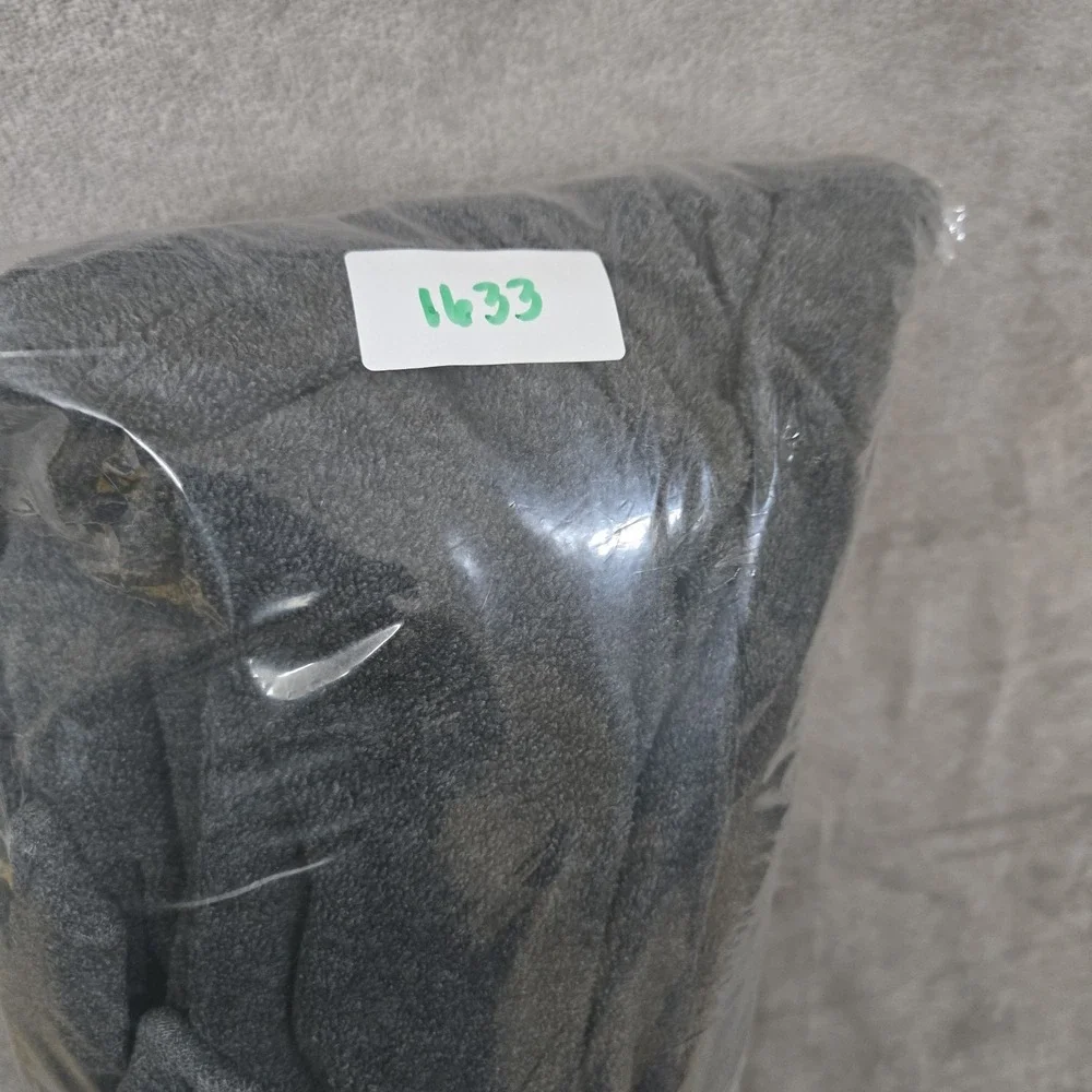 L.L. Bean Robe Mens Medium Gray Fleece Lounge‎ Pockets Old Money Heritage